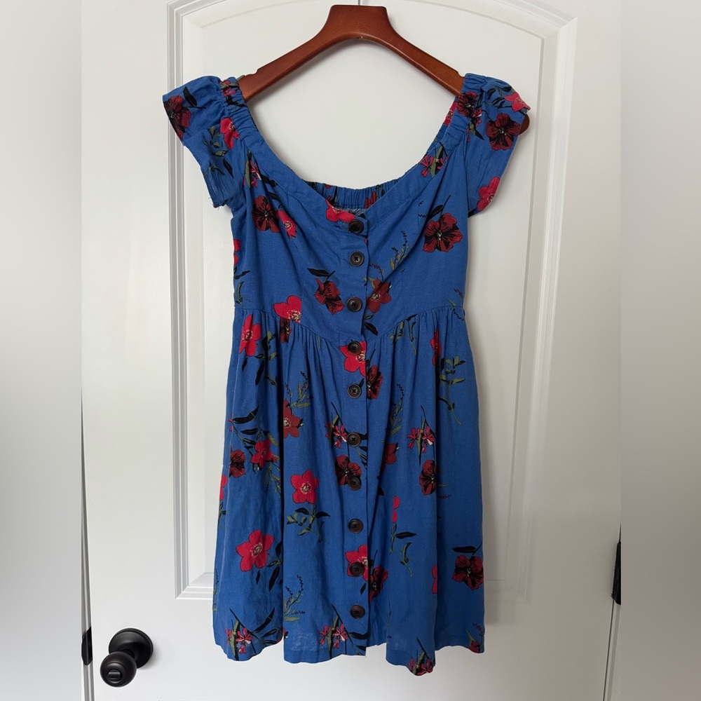 Urban Outfitters Blue Floral Dress
